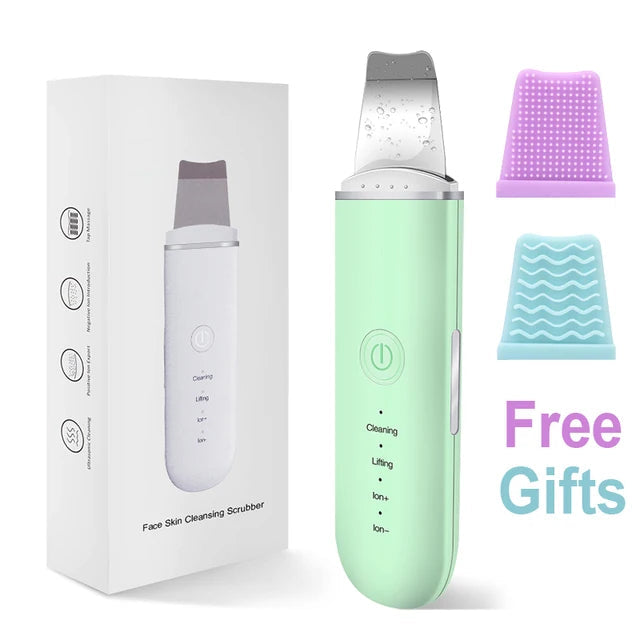 Épurateur de peau du visage à vibrations, dissolvant de points noirs, nettoyeur de pores du visage, Lifting du visage, nettoyage en profondeur, outil de peau du visage, spatule vibrant