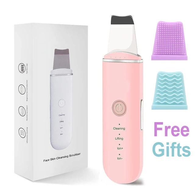 Épurateur de peau du visage à vibrations, dissolvant de points noirs, nettoyeur de pores du visage, Lifting du visage, nettoyage en profondeur, outil de peau du visage, spatule vibrant