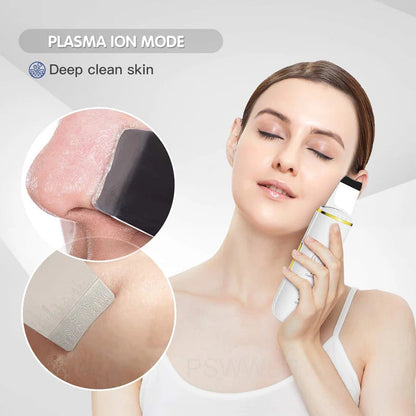Épurateur de peau du visage à vibrations, dissolvant de points noirs, nettoyeur de pores du visage, Lifting du visage, nettoyage en profondeur, outil de peau du visage, spatule vibrant