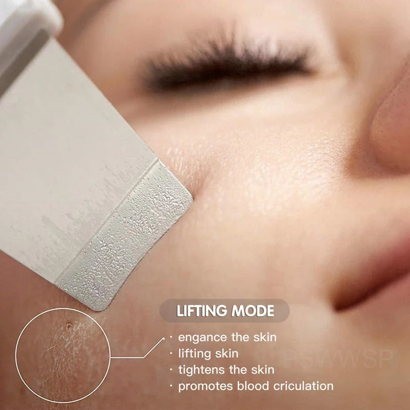 Épurateur de peau du visage à vibrations, dissolvant de points noirs, nettoyeur de pores du visage, Lifting du visage, nettoyage en profondeur, outil de peau du visage, spatule vibrant
