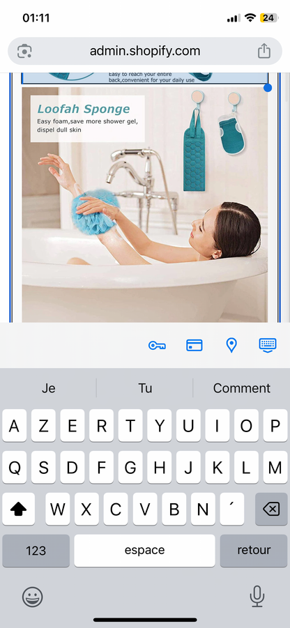 Ensemble d'épurateur corporel exfoliant – comprend un épurateur de dos, un gant de bain et une éponge de bain de douche Loofah